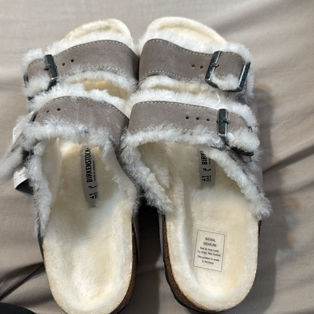 Women’s Arizona Shearling Slide Shoe - Picture 2 of 6